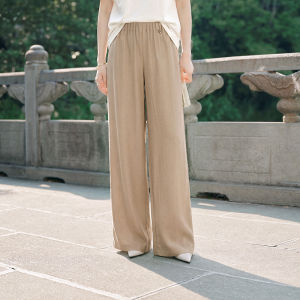 XIANGYING | Chinese Style Loose Leg High Waisted Trousers