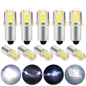 KEVANLY | 10pcs Car LED BA9S T4W H6W W5W COB 2LED CANBUS Bulb Car Interior LED License Plate Light Marker Reading Auto Lamp White