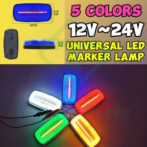 Lampu Tepi 12V-24V Cahaya LED Side Lamp Universal Light (Merah/Kuning/Biru/Putih/Hijau) Lori Treler Trak Bas 1 pcs