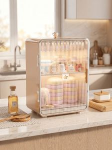 Jujiajia | Dustproof Cup Storage Rack Double Layer Drip Tray