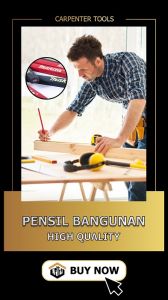 Pensil tukang alat tulis rumah tangga bangunan proyek murah kuat nyata