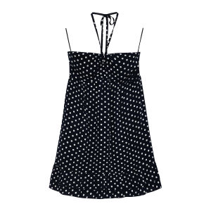 Weekend hub | Polka Dot Halter Two-way Dress A-line