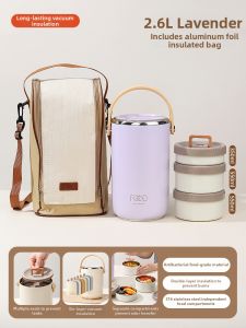 YOULUNMEI | Long-lasting Insulated Lunch Box Multilayer