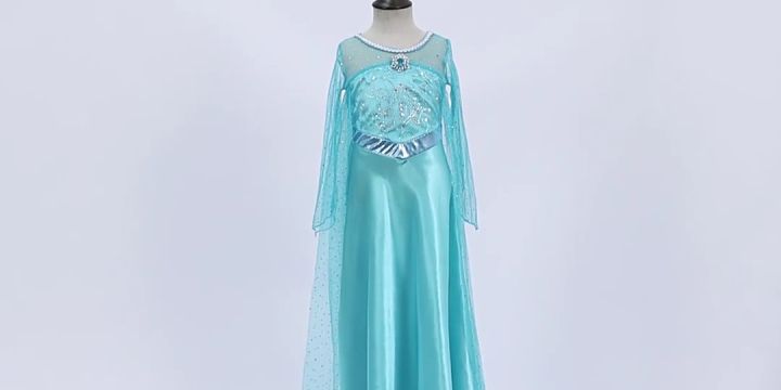 Disney Frozen Dress Girls | Elsa Dress Kids Frozen Party | Disney Elsa Dress  Girls - Kids Cospaly Dresses - Aliexpress