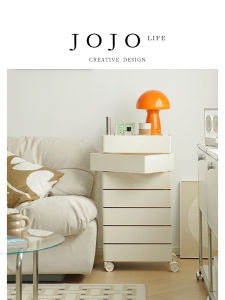JOJO LIFE | Rotating Mobile Storage Cabinet