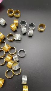 100PCS Thimble / Bidal / Cincin Pengaman / Pelindung Jari Anti Jarum