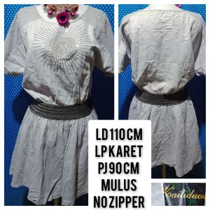 DRESS PERMATA GREY(KAILIDUOXI) 381