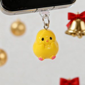 1 Piece of Cute Little Yellow Chicken Dust Plug Cute Design Adorable Style Phone Dust Plug Keeps Your Phone Surrounded by Cuteness and Good Luck