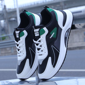 Leather Surface Sneakers Mens Shoes 2024 Autumn White Running Shoes Mens Waterproof Casual Shoes Soft Bottom Travel Shoes Men