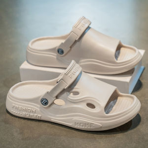 Mens Summer Outdoor Slip-On Anti-Slip Comfortable Soft Bottom Sandals Beach Driving Dual-Purpose Sports Casual Slippers