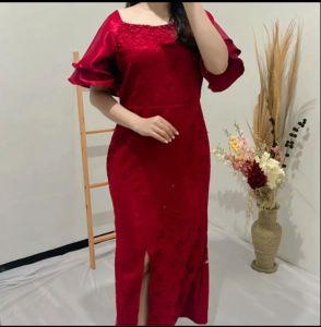 Dress Brukat Amanda Import Realpicture