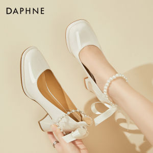 Daphne | Waterproof Platform Chunky Heels Mary Jane Shoes With Bow