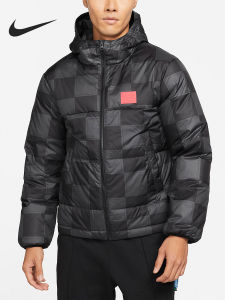 Nike | Áo Khoác Bông Ấm Có Mũ Cho Nam Họa Tiết Bàn Cờ