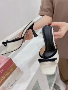 Giày cao gót nữ 6Cm & 7.5Cm phối nơ lụa đơn giản thanh lịch Xưởng Giày Nhà Bèo DepNo2T