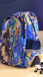 Tas 41cm 3D 3-Resleting Tas Sekolah Anak SD SMP Motif Frozen Kuromi Kitty Unicorn - Tas Ransel