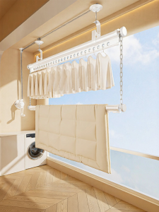 MINGZHI | Hand-Cranked Adjustable Balcony Double-Layer Drying Rack