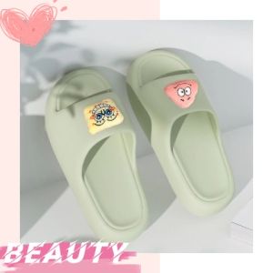 QDshop จัดส่งเร็วทันใจ รองเท้าแตะแบบสวมมี2สีให้เลือกมาพร้อม การ์ตูนน้องฟองน้ำและเพื่อนน้องฟองน้ำติดสลับกัน รองเท้าพื้นนุ่มใส่สบายใส่แล้วไม่ระคายเคืองเท้า น่ารักสุดๆ