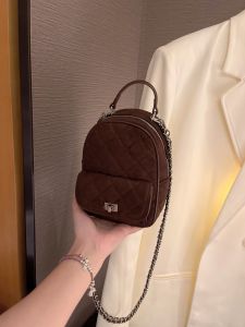 Fashionable I.TELLE Womens Shoulder Bag Quilted Design Casual Style Soft Leather Single Strap Backpack for Daily Use