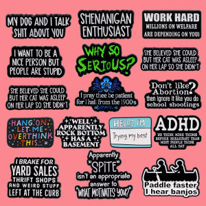 Why So Serious Quotation Enamel Pins Badge for Backpacks Collar Lapel Pin Hat Jewelry Birthday Gifts for Friends