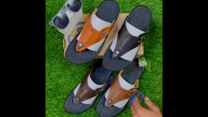 DAVIS tipe 09 sandal kulit japit pria model simple size 39-43 made in indonesia