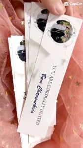 สินค้าพร้อมส่ง!! สติ๊กเกอร์ติดซองการ์ดแต่งงาน Minimal StyleTyphography ถูกที่สุด พร้อมส่ง!!