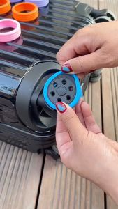 8Pcs Silikon Pelindung Roda Koper 360 - Karet Ring Pengganti untuk Roda Kursi Kantor dan Pelindung Roda Koper