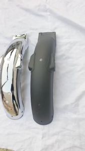 E&M Honda Motorcycle Rear Fender Mudguard Retro Metal Cover for TMX125 CG125 Yamaha Suzuki BMW Tmx 125 Universal