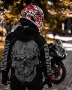 Hoodie Sunmori Prostreet Black Skull - Jaket Sweater Sunmori Black Edition - Switer Cowok Keren - Jaket Cowok Terbaru 2023