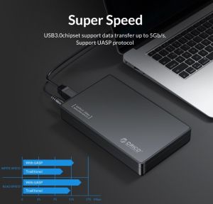 ORICO 3.5 inch Hard Drive Enclosure SATA to USB 3.0 External HD Case for 2.5/3.5 Inch SSD Disk HDD Box Case for PC Support UASP