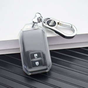 Transparent TPU Car Remote Key Case Cover Shell Fob For Suzuki Ertiga Swift Wagon R Protected Holder Keyless Fob Accessories