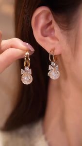 Anting Minimalis Perak 925 & Anting Mutiara Putri Duyung: Gaya Elegan Perancis