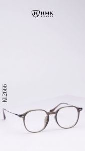Gọng Kính Kim Loại HMK Eyewear Dáng Bầu Xinh Xắn Sang Trọng - KL2666