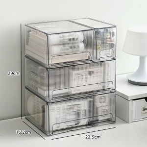 Hộp Đựng Đồ Acrylic Để Bàn Hộp Đựng Tài Liệu Trong Suốt Hộp Đựng Đồ Dùng Văn Phòng Phẩm Đa Năng Hộp Kéo Hộp Đựng Đồ Để Bàn