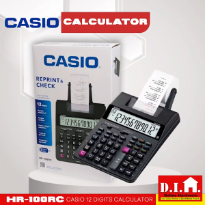 Do It Home Casio HR-100RC 12 Digits Calculator Compact Type