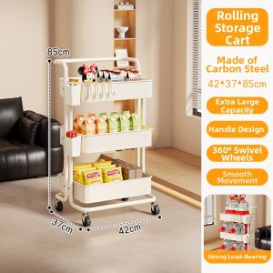 evesigar | Multi-functional Storage Rack Multi-layer Trolley