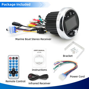 Marine Stereo Waterproof IPX5 Boat MP5 Radio Player Bluetooth-compatible FM AM RDS Audio For Yacht ATV UTV Cart Motorcycle