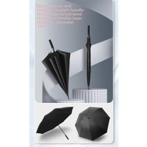 BAQILING | Large Reinforced Double Layer Long Handle Umbrella 210cm