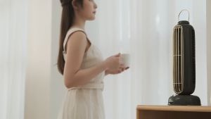 SG【READY STOCK】Mini Table Fan Aromatherapy Tower Fan USB Charging 3600mAh Desk Satnding Fan Noiseless Retro Elegance Fan