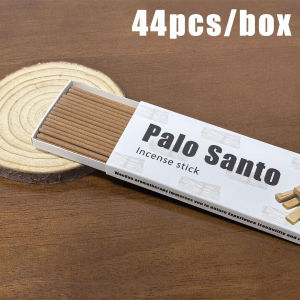 44Pcs/Box Bold 0.28cm Incense Sticks Palo Santo Incense Sticks Made of Natural Incense Powder Suitable for Home Yoga Relaxation Reading Hiking Gatherings and Travel Essential Aromatherapy Purifies the Air