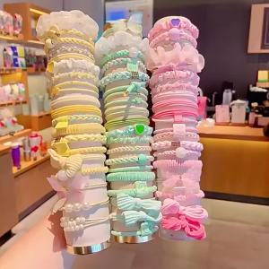 Velvet Cylinder Bracelet Display Stand Gold Rim Hair Tie Scrunchie & Bangle Jewelry Storage Holder