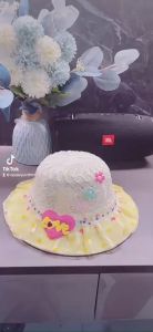 Mũ vành tròn ren trái tim Quảng Châu cao cấp dễ thương cho bé gái 2-5 tuổi