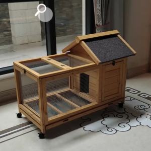 Outdoor Double-Layer Rabbit Cage Rabbit Nest Luxury Rabbit Villa Wooden Chicken Coop Chicken Coop Chicken Shed Pigeon Nest Dovecote Hamster Cage