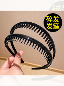 แก้วอินทรีย์ที่เงียบสงบสไตล์หวานผู้หญิง Hairband Anti-SLIP กํามะหยี่สีดําล้างหน้าผม Hoop พิเศษฤดูใบไม้ร่วงฤดูหนาวหน้ากากอุปกรณ์เสริมผม
