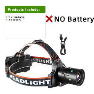 9900000000LM High Power LED Headlamp 3500M Long Shot Ultra Bright Headlight 3*18650 Rechargeable Camping Fishing Head Flashlight
