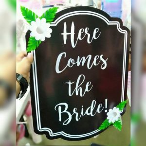 Here Comes the Bride Wedding Sign: Enhance Your Special Day