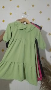 Gamis Cringkle Anak Pink Fanta Usia 2 Sampai 10 Tahun