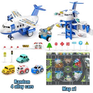 Airplane Model Car Aircraft Rail tracks car Miniature Planes Childrens Toys indoor Games Vehicle Toy Christmas for Boys Girls
