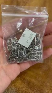 DNDYUJU Thép Không Gỉ Bent Dead Oval Split Rings 20-100 Chiếc Móc Câu Cá Snap Connector Lure Xoay Mồi Giả Cho Hồ Chứa Ao