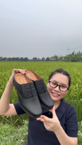 Sục Đế Vàng Sục Nam Da Bò Cao Cấp Tặng kèm 1 đôi tất và 1 đôi lót quế