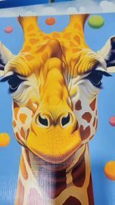 HIMALAYA 35*35cm HD self-adhesive poster panda and horse design
